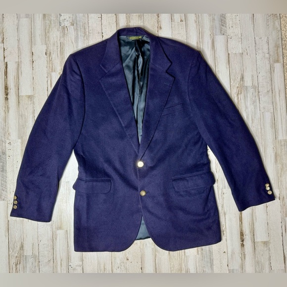 branford & taylor Other - Branford & Taylor Cashmere Blazer Jacket Men's Navy Blue Sport Coat